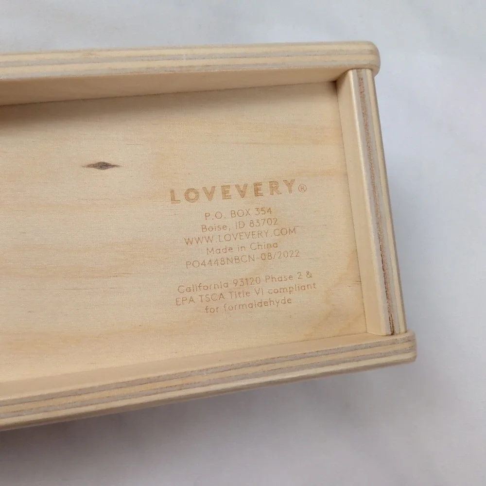 Lovevery Wooden Object Permanence Box with Teal Ball Montessori Toy Thinker Kit